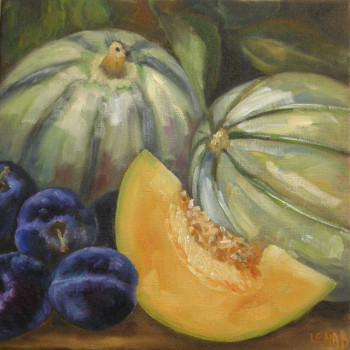 Œuvre contemporaine nommée « melons », Réalisée par LENA B
