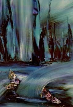 Œuvre contemporaine nommée « Saphir Ice », Réalisée par EYLLIAE