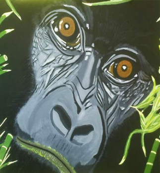Œuvre contemporaine nommée « Le Gorille », Réalisée par NADINE TEMMERMAN