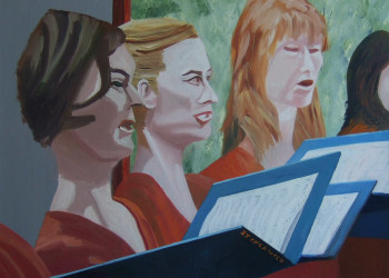 Œuvre contemporaine nommée « musique et peinture II », Réalisée par STINCKWICH