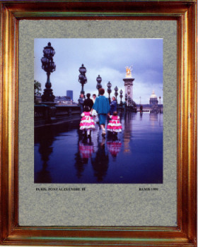 Œuvre contemporaine nommée « France 1990, Paris pont Alexandre III », Réalisée par EMILE RAMIS