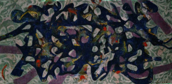 Œuvre contemporaine nommée « Peinture à l'huile 1284 », Réalisée par DEL ARCO