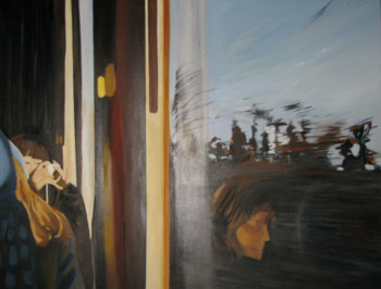 Œuvre contemporaine nommée « Le train », Réalisée par LINDA MOUFADIL