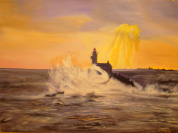 Œuvre contemporaine nommée « Le phare », Réalisée par MICHèLE MORAND