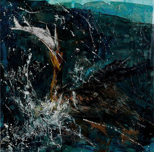 Œuvre contemporaine nommée « la pêche », Réalisée par MAGDA