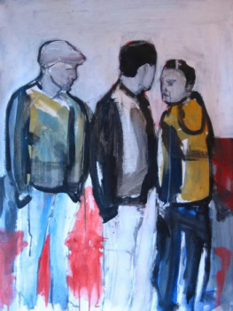 Œuvre contemporaine nommée « Rencontre », Réalisée par VINCENT GABIN