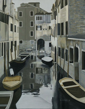 Œuvre contemporaine nommée « Vue de Venise 1 », Réalisée par DOMINIQUE JANIERE