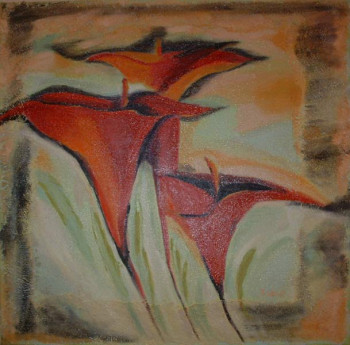 Œuvre contemporaine nommée « Fleur cana », Réalisée par ISA-C
