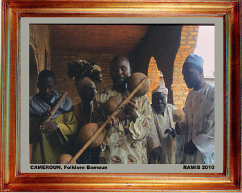 Œuvre contemporaine nommée « Cameroun, Folklore Bamoun 2010 », Réalisée par EMILE RAMIS