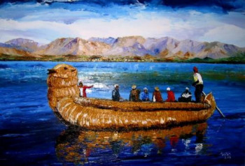 Œuvre contemporaine nommée « Lac Titicaca - Pérou », Réalisée par TRISTAN HOAREAU