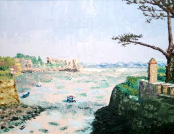 Œuvre contemporaine nommée « Entre deux îles - île de Bréhat - Côtes d?Armor - Bretagne - France », Réalisée par ABERIUS
