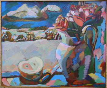 Œuvre contemporaine nommée « hiver », Réalisée par VALéRY MISHCHENKO